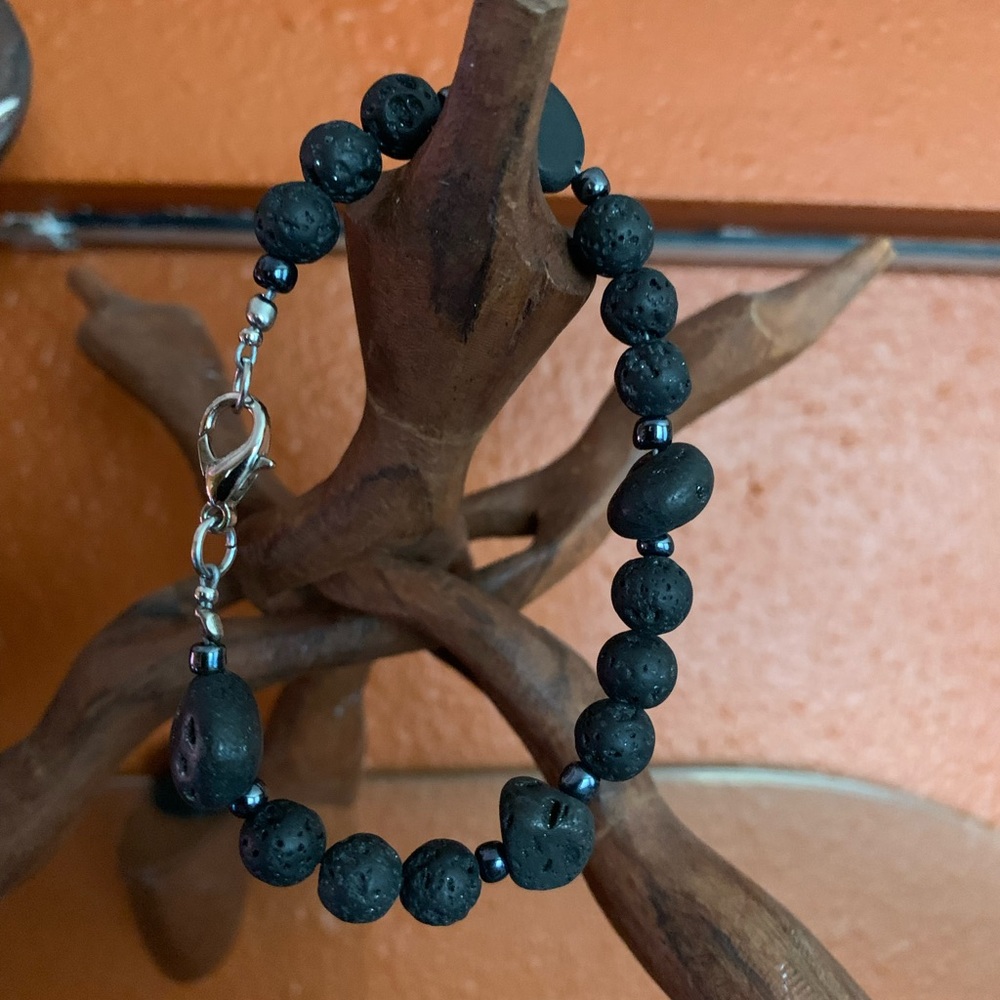 Black Volcanic rock bracelet